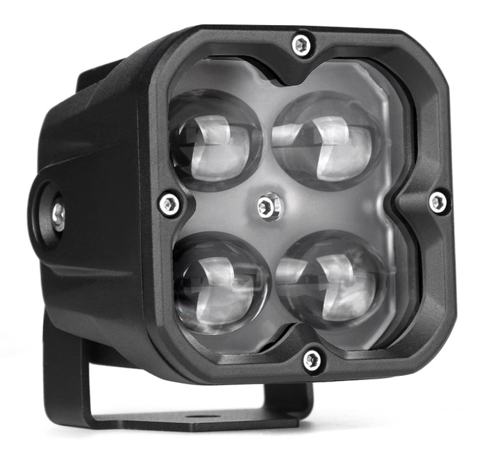 Expl Led Cubo LRM 3" 20W Kit x 2 (Spot / Cristal)
