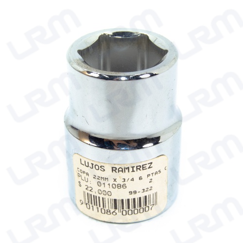 Copa 22mm X 3/4 6 Ptas Cta